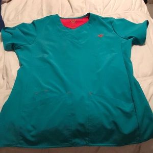 Aqua Scrub Top